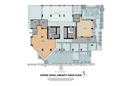 Uptown Ritz Residence in Uptown Bonifacio - 7th floor Upper Amenity Deck Layout