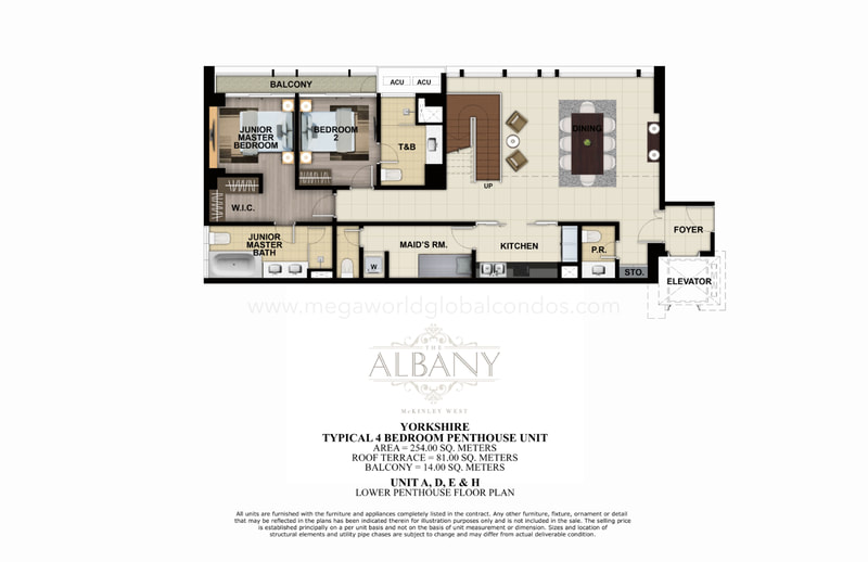 Albany Yorkshire Mckinley West Condo for sale. 4 bedroom unit
