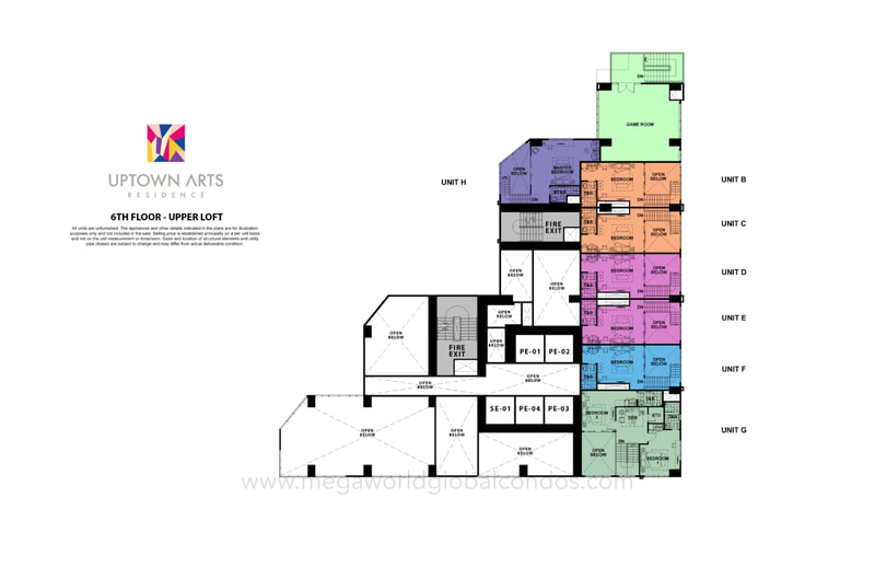 Uptown Arts Residence Upper Loft floor plan
